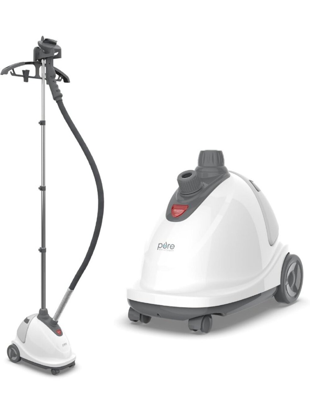Professional Fabric Steamer - Fast 45 Sec Heat-Up, 1/2-Gallon Tank, Easy-Roll